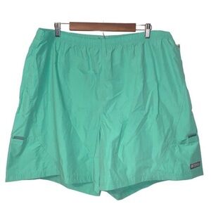 COLUMBIA Women Green Running Workout Swim Active Wear Shorts Size 2x New